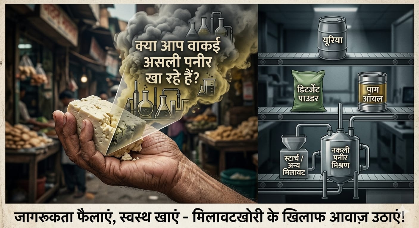 एनालॉग पनीर (Analogue Paneer) पोषण के नाम पर खतरनाक धोखा